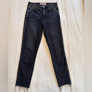 AMO Jeans High Rise Stix Crop